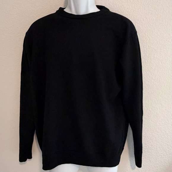 Hart Schaffner Marx Other - Hart Schaffner Marx Mens‎ 2XT Black Extra Fine Merino Wool Crewneck Sweater